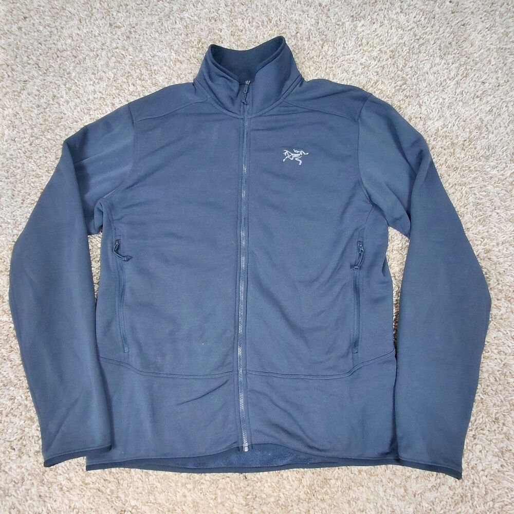 Arc'teryx Kyanite Jacket Mens Large Navy Blue Full Zip Fleece Arcteryx